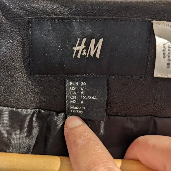 H&M real leather jacket - Picture 5 of 6